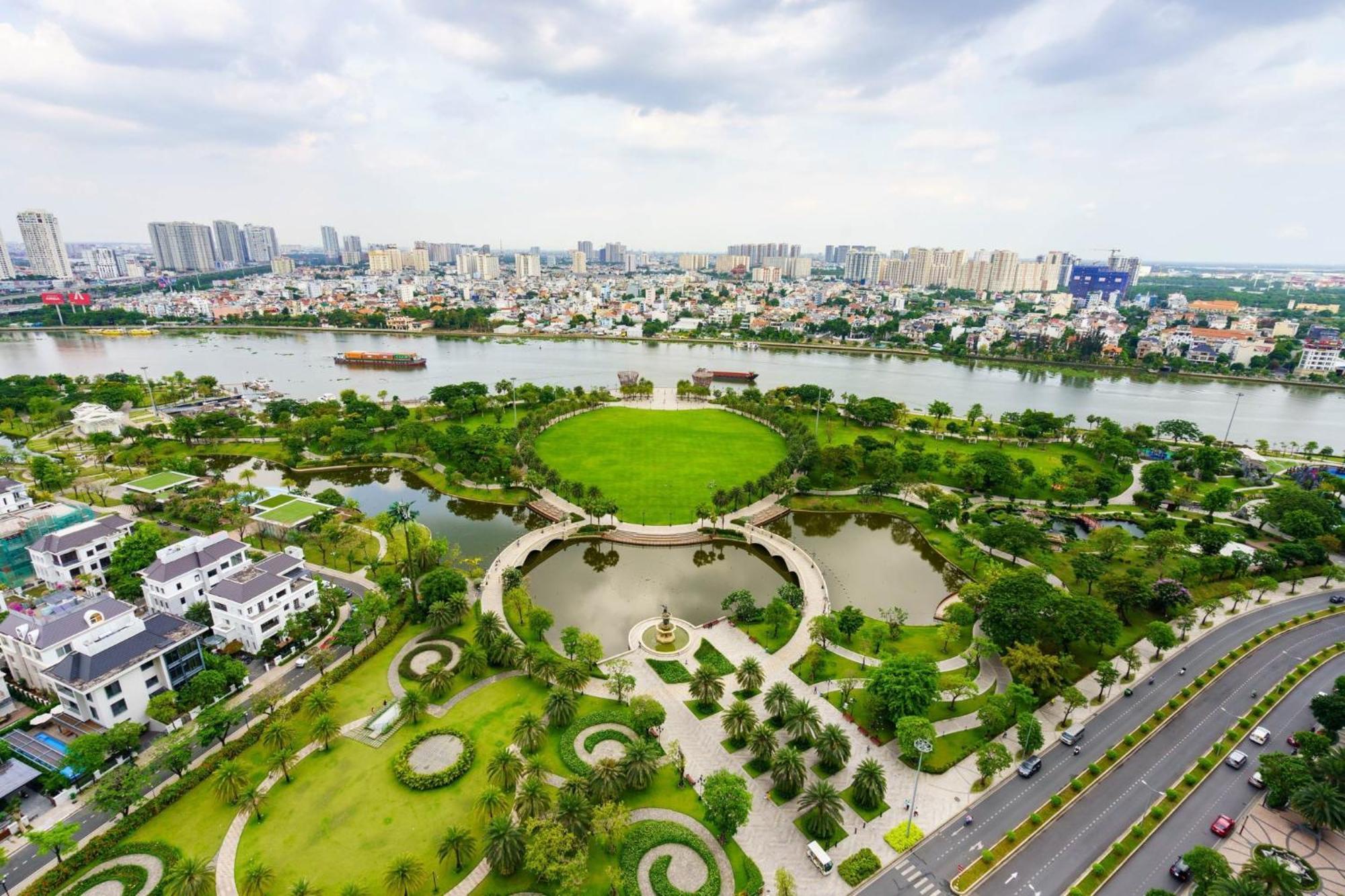Vinhome Central Park Apartment Ho-Chi-Minh-Stadt Exterior foto